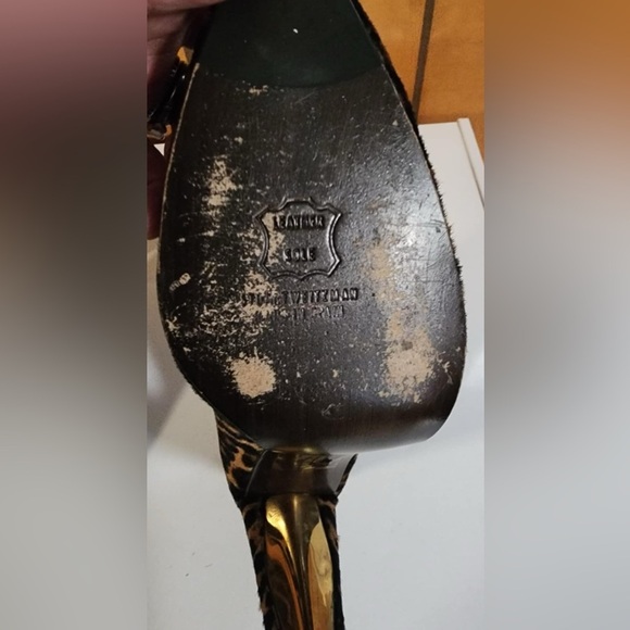 Stuart Weitzman Women’s Leopard Calf Hair Uprise Loafer Pumps EUC** - Picture 7 of 10